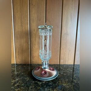 Perky-Pet Clear Antique Bottle Hummingbird Feeder